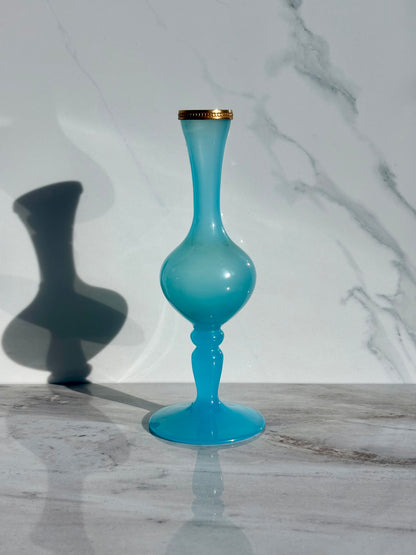 Blue Opaline Vase