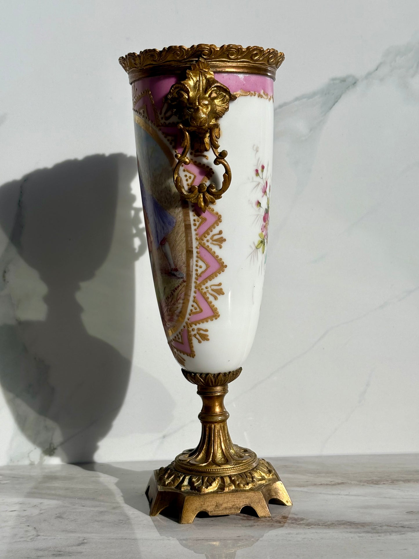 Pink Sevres Urn