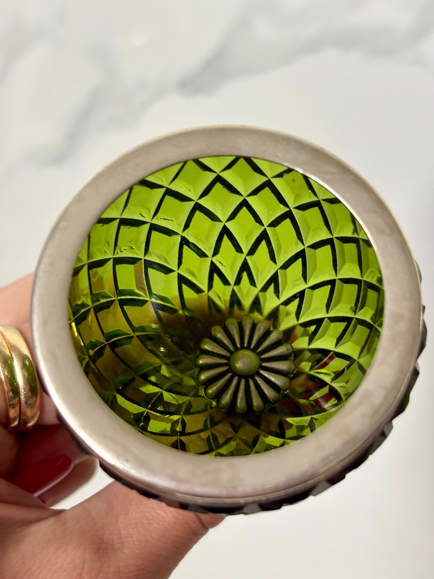 Green Quilted Cup
