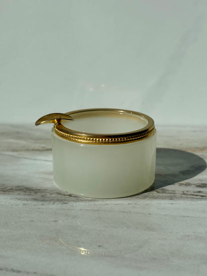White Opaline Ashtray
