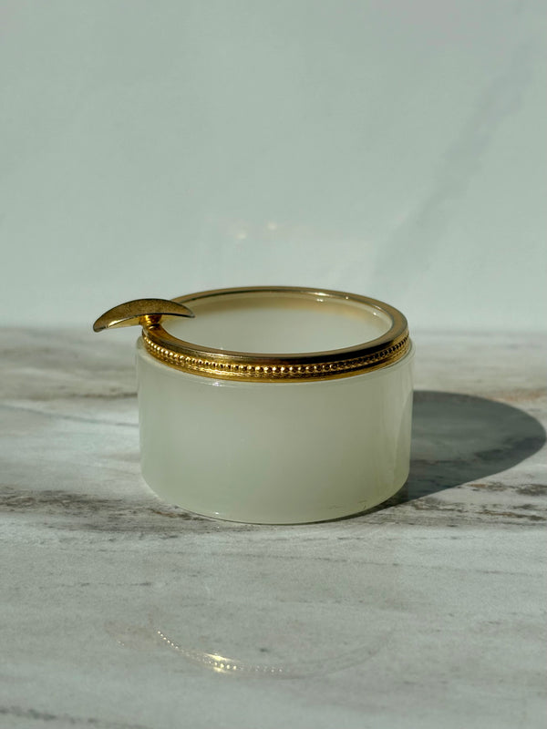 White Opaline Ashtray