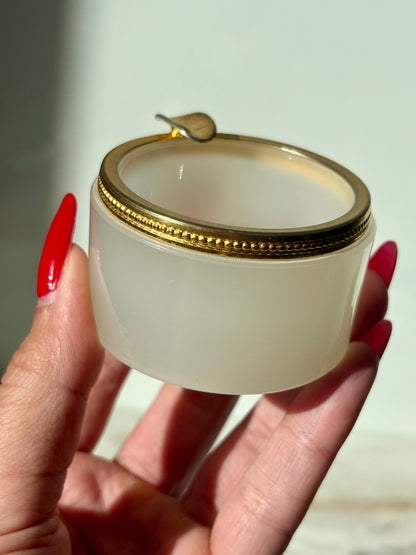 White Opaline Ashtray