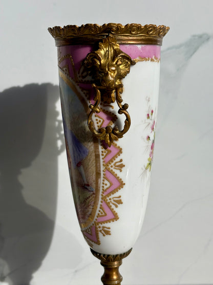 Pink Sevres Urn