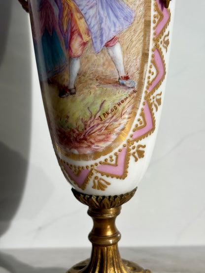 Pink Sevres Urn