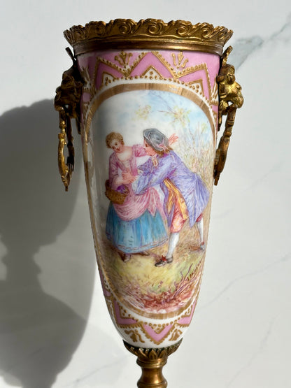 Pink Sevres Urn