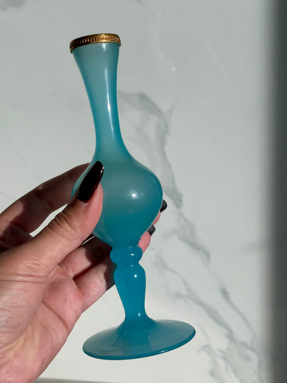 Blue Opaline Vase