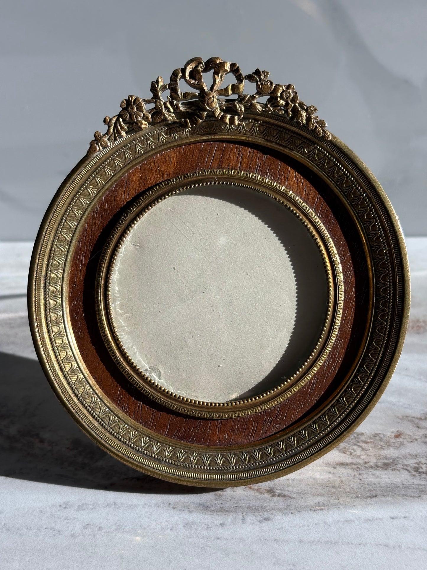 Wood and Bronze French Frame