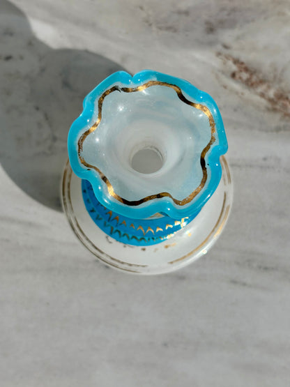 19th Century Snake Opaline Bottle