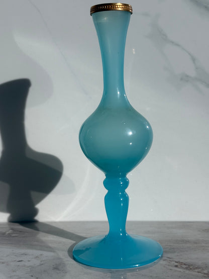 Blue Opaline Vase