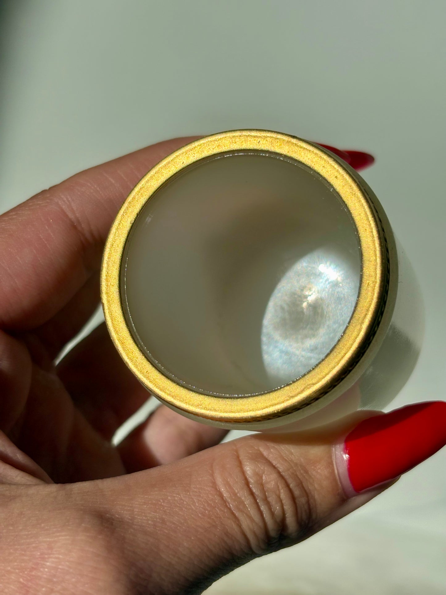 White Opaline Cup